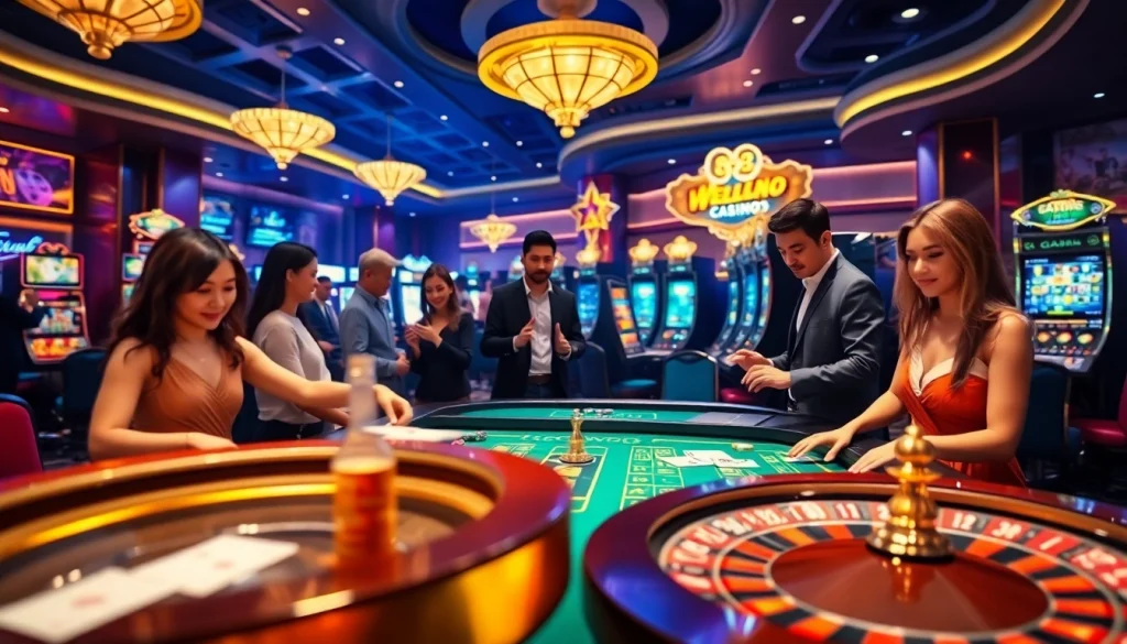 Experience the thrill of gambling at Nhà cái F8BET with vibrant casino games and luxurious settings.