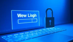 Atera login screen with secure interface and padlock graphic illustrating user authentication.