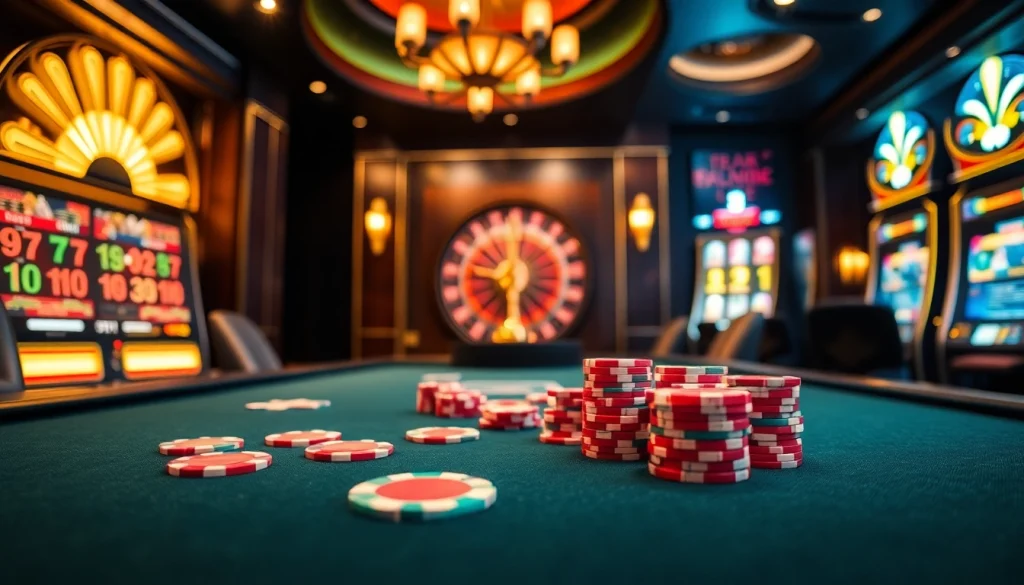 Play the s8 game at an elegant casino table surrounded by excitement and luxury.