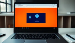 Download vpn free download while installing a VPN on a Windows computer, showcasing clarity and ease of use.