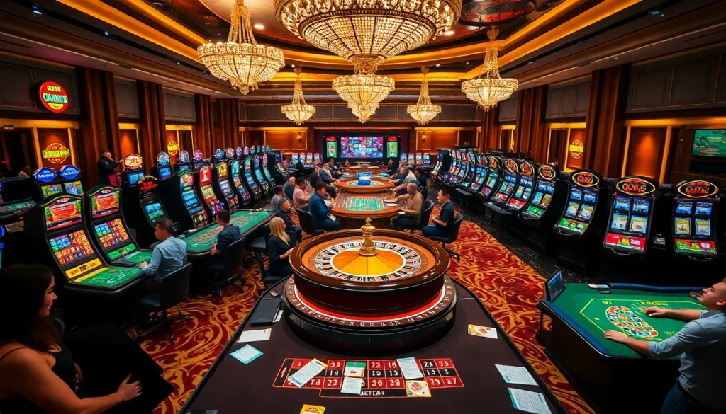 Experience the excitement of casino gaming as players engage at vibrant tables, emphasizing the phrase "Nếu như vậy bám vào đây".
