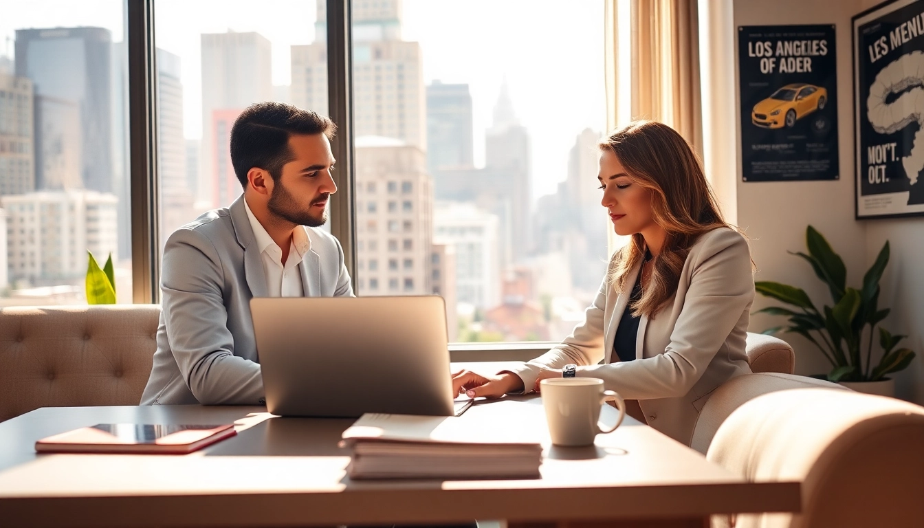 Empowering session with a business coach los Angeles in a dynamic urban environment.