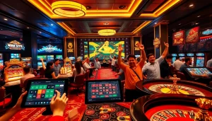 Exciting online gambling experience featuring games from https://uu88.blog/ with vibrant casino atmosphere.