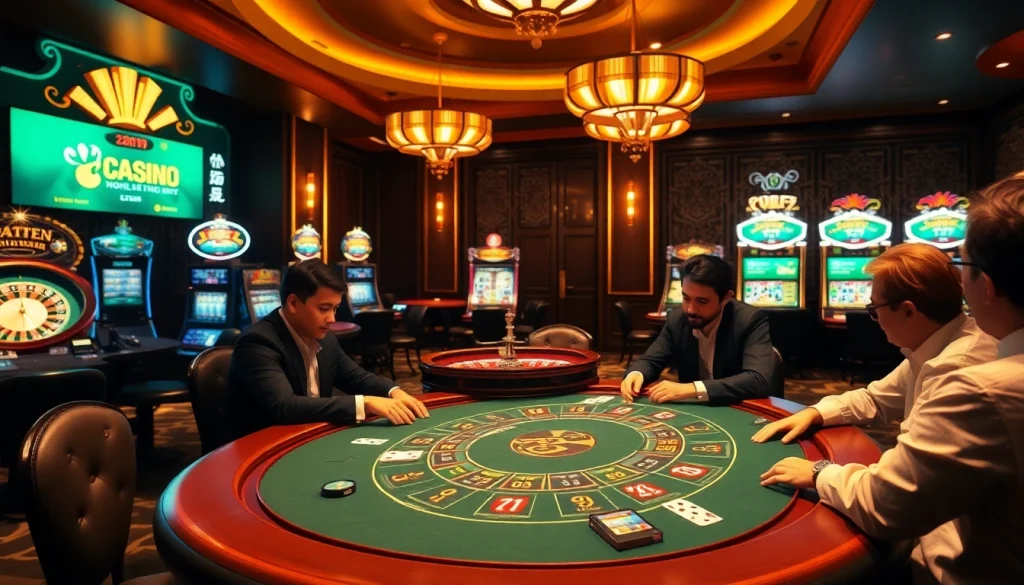 Experience the thrill of gambling with 상품권소액결제 in a luxurious casino setting.