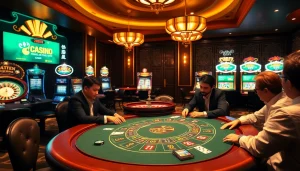 Experience the thrill of gambling with 상품권소액결제 in a luxurious casino setting.