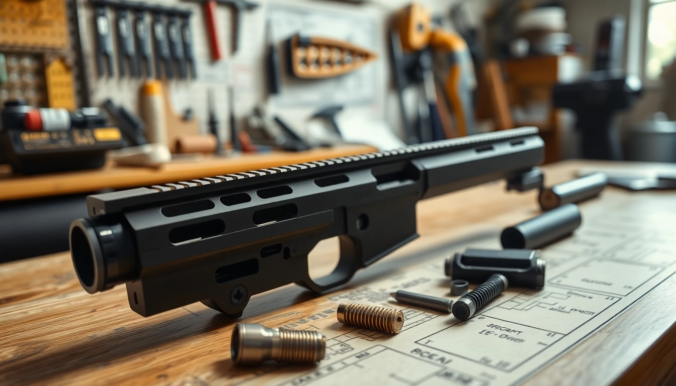 Examine the pf940sc slide kit with detailed components on a professional workshop bench.