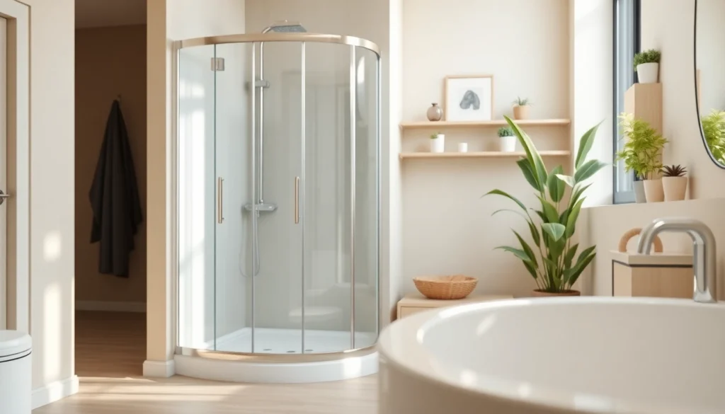 Erleben Sie die sonni Duschkabine 80x80 mit modernem Design und eleganten Details in einer stilvollen Badezimmereinrichtung.