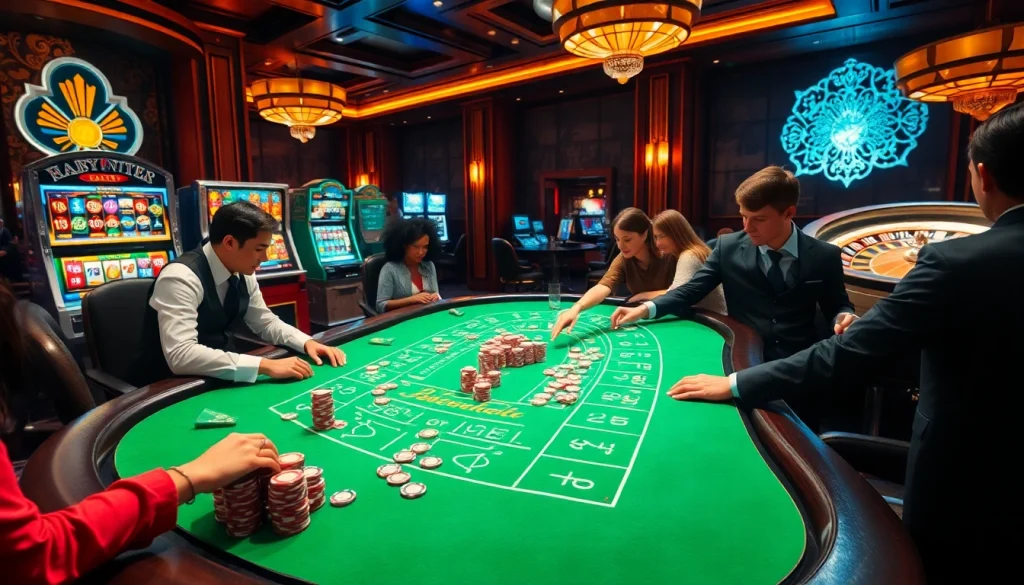 Experience thrilling Baccarat action at Haywin casino with professional dealers and vibrant atmosphere.