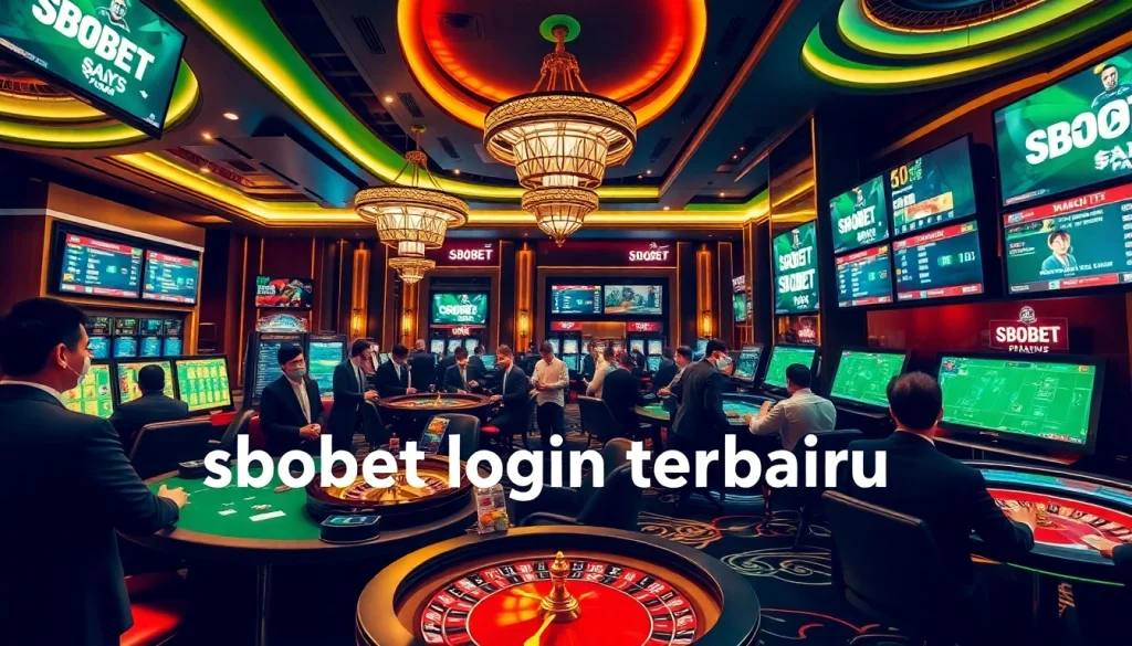 Experience sbobet login terbaru while engaging in exciting online sports betting at a vibrant casino.