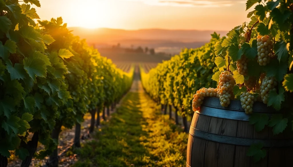 Savor the beauty of Sacramento wineries with vibrant vineyards and rustic wine barrels.