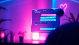 AI sex chat interface showcasing a vibrant and engaging conversation with a chatbot.