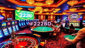 Experience the excitement of 222BD casino with vibrant slot machines and thrilling games.