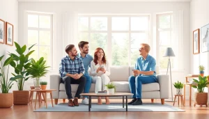 Understand warranty protection plans with families engaging in discussion in a cozy living room.