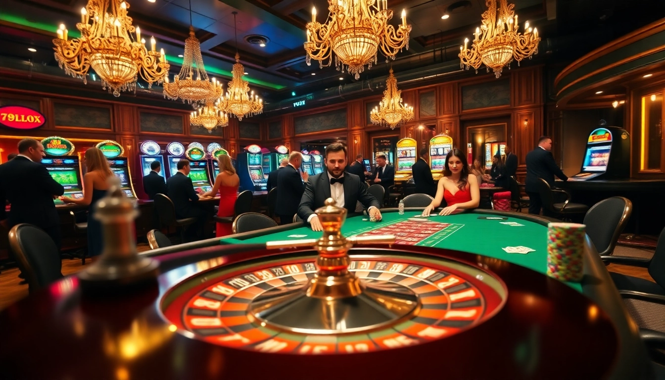 Excited players enjoy a game at the 789 club casino, surrounded by colorful slot machines.