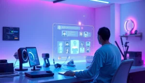 Engaging user in a futuristic space using free nsfw ai technology.