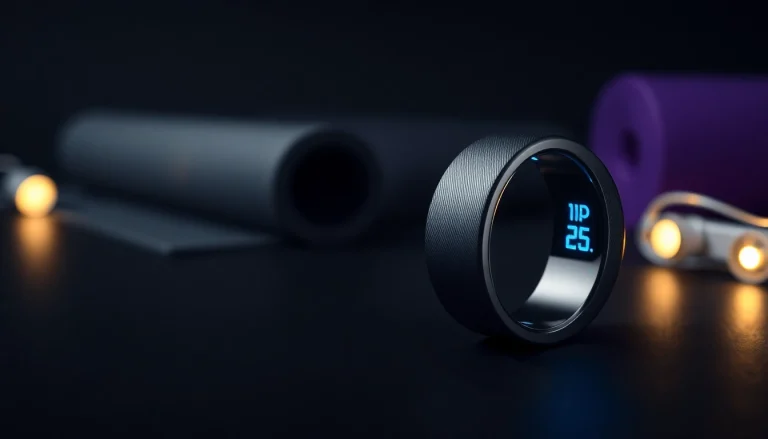 Smart Health Ring showcasing its advanced features and stylish design in a modern context.