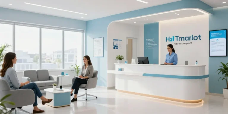 Hair transplant Istanbul consultation at a modern healthcare clinic, offering professional patient care and expert medical services.